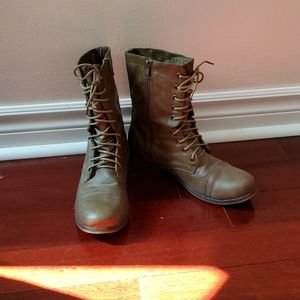 Madden Girl Brown Lace-up Boots